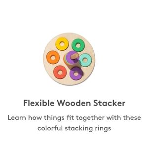 LOVEVERY Montessori 'flexible wooden stacker'